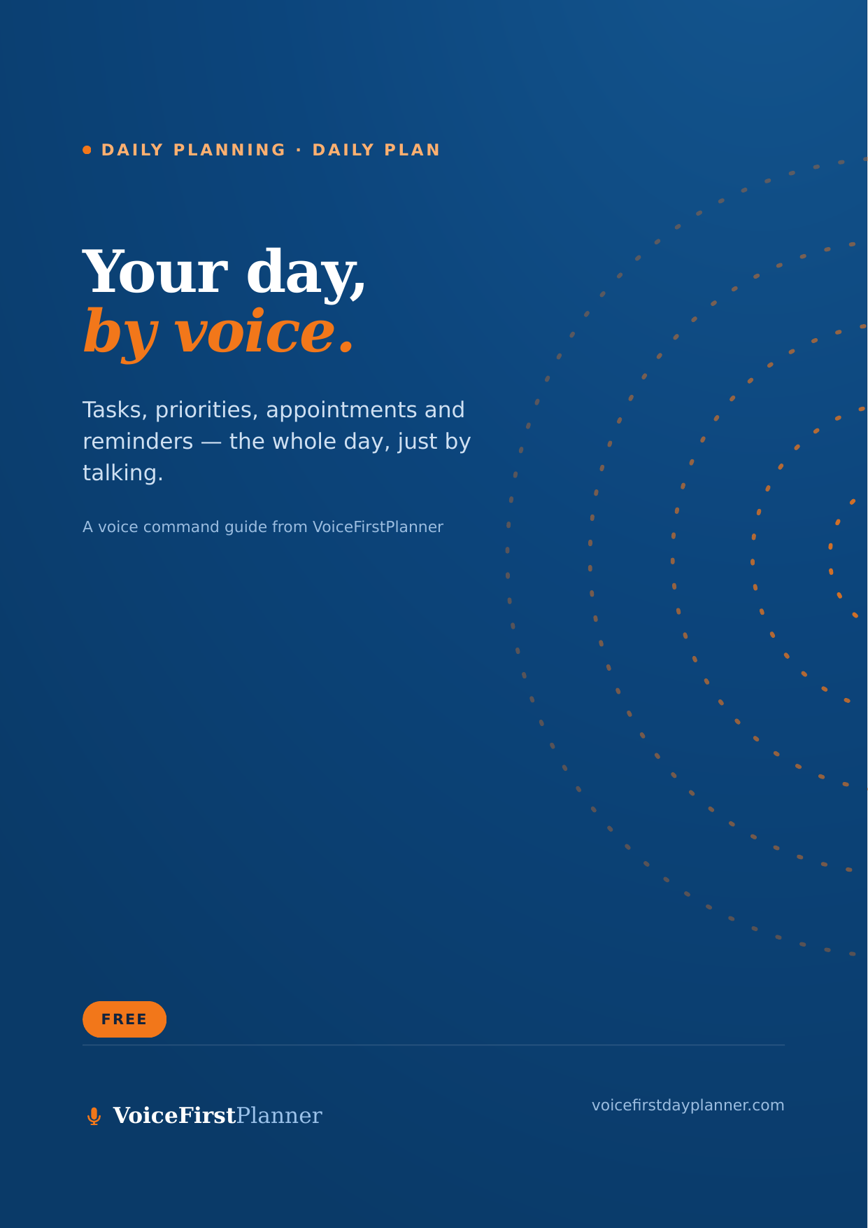 Plan your day by voice &mdash; VoiceFirstPlanner