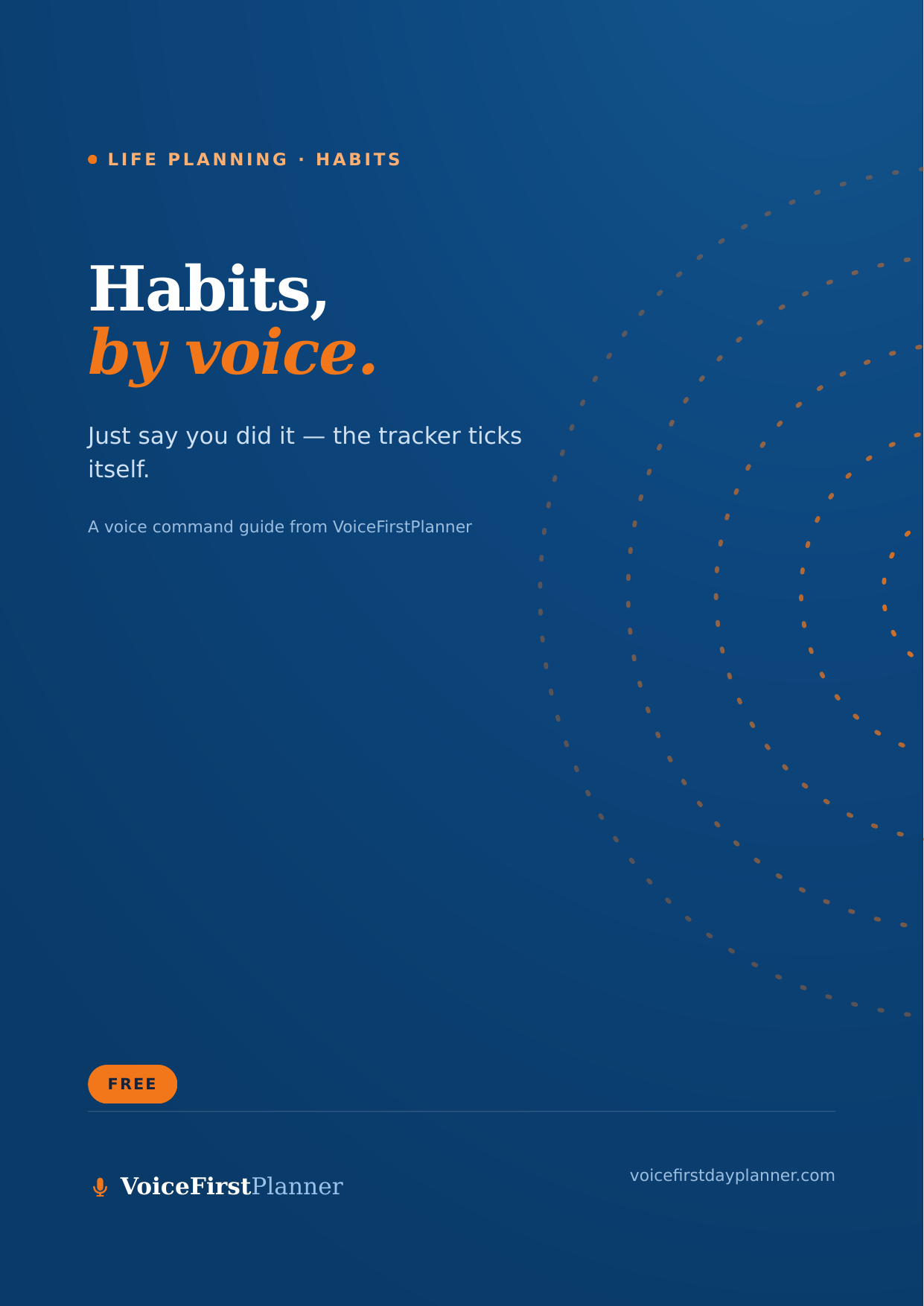 Habits by voice — VoiceFirstPlanner