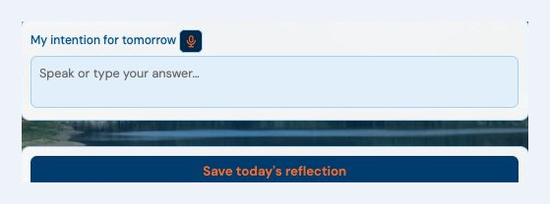 Tomorrow&rsquo;s intention, and saving the day