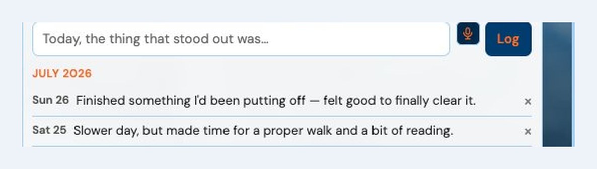 A saved reflection from an earlier day